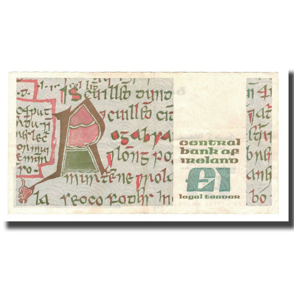 Banknote, Ireland - Republic, 1 Pound, 1977-1989, 1984-10-24, KM:70c, AU(55-58)