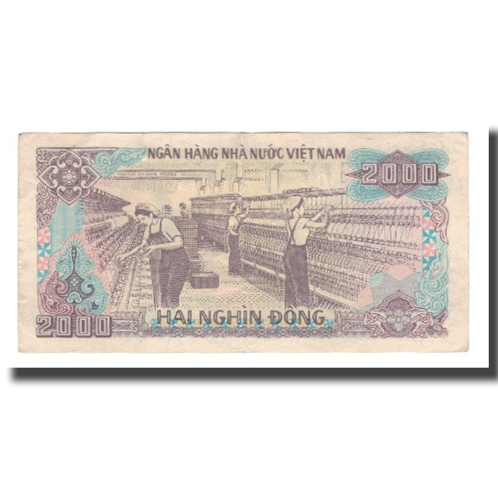 Billet, Viet Nam, 2000 D<ox>ng, 1988 (1989), KM:107a, TTB
