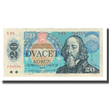 Banconote, Cecoslovacchia, 20 Korun, 1988, KM:95, BB+