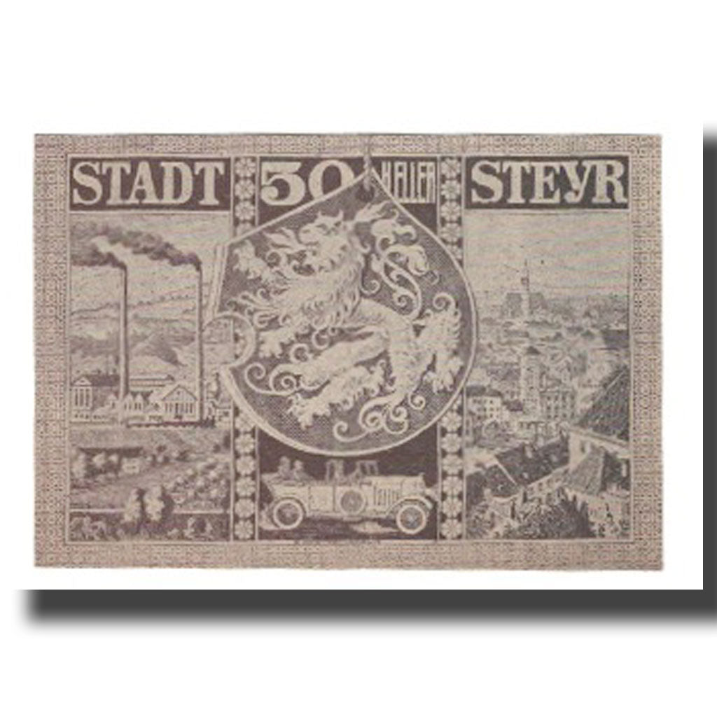 Banknote, Austria, Steyr, 50 Heller, Blason 1, 1921, 1921-03-31, UNC(65-70)