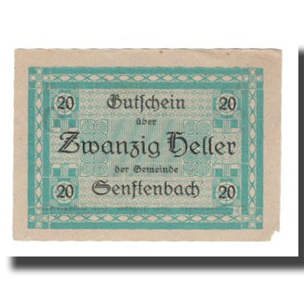 Banknote, Austria, Senftenbach, 20 Heller, texte 1, 1920, 1920-05-28, UNC(63)