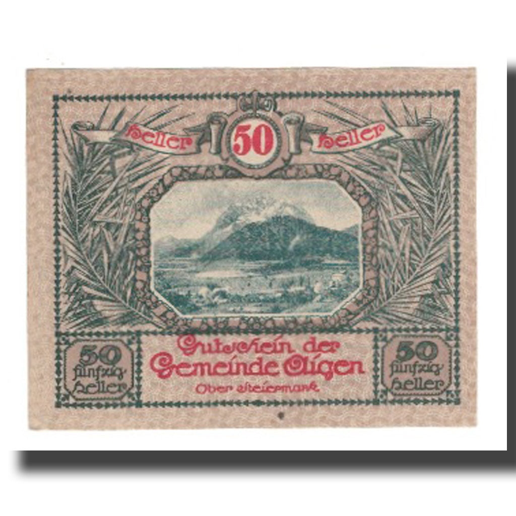 Banknote, Austria, Aigen, 50 Heller, Texte 3, 1920, 1920-07-17, UNC(65-70)