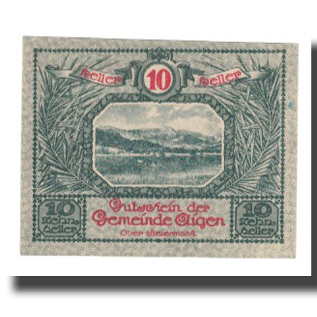 Banknote, Austria, Aigen, 10 Heller, Texte 4, 1920, 1920-07-17, UNC(65-70)