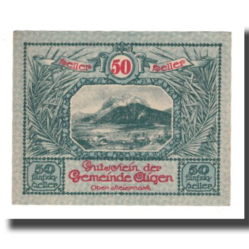 Banknote, Austria, Aigen, 50 Heller, Texte 6, 1920, 1920-07-17, UNC(65-70)