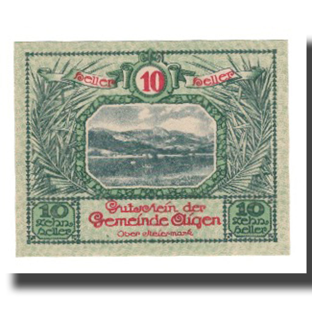 Banknote, Austria, Aigen, 10 Heller, Texte 7, 1920, 1920-07-17, UNC(65-70)