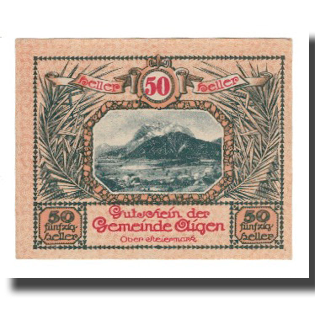 Banknote, Austria, Aigen, 50 Heller, Texte 2, 1920, 1920-07-17, UNC(65-70)