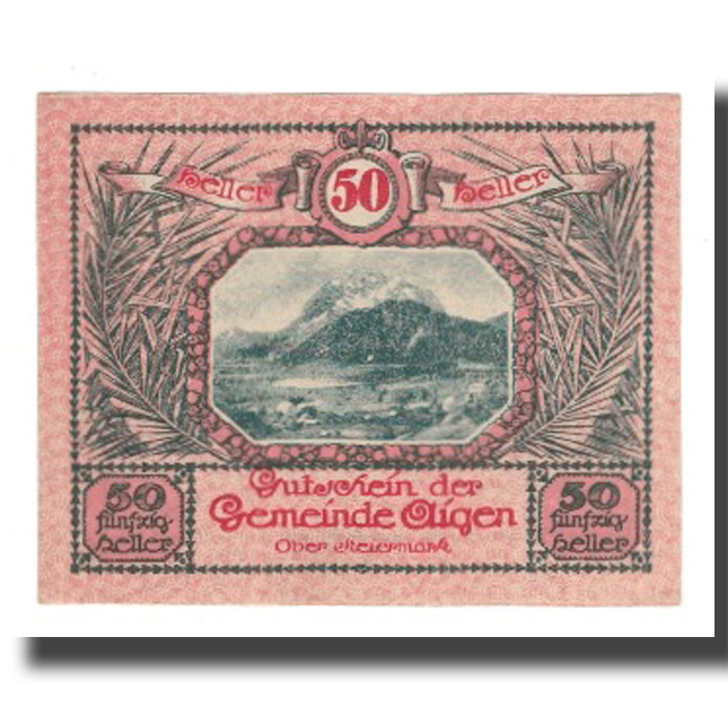 Banknote, Austria, Aigen, 50 Heller, Texte  5, 1920, 1920-07-17, UNC(65-70)