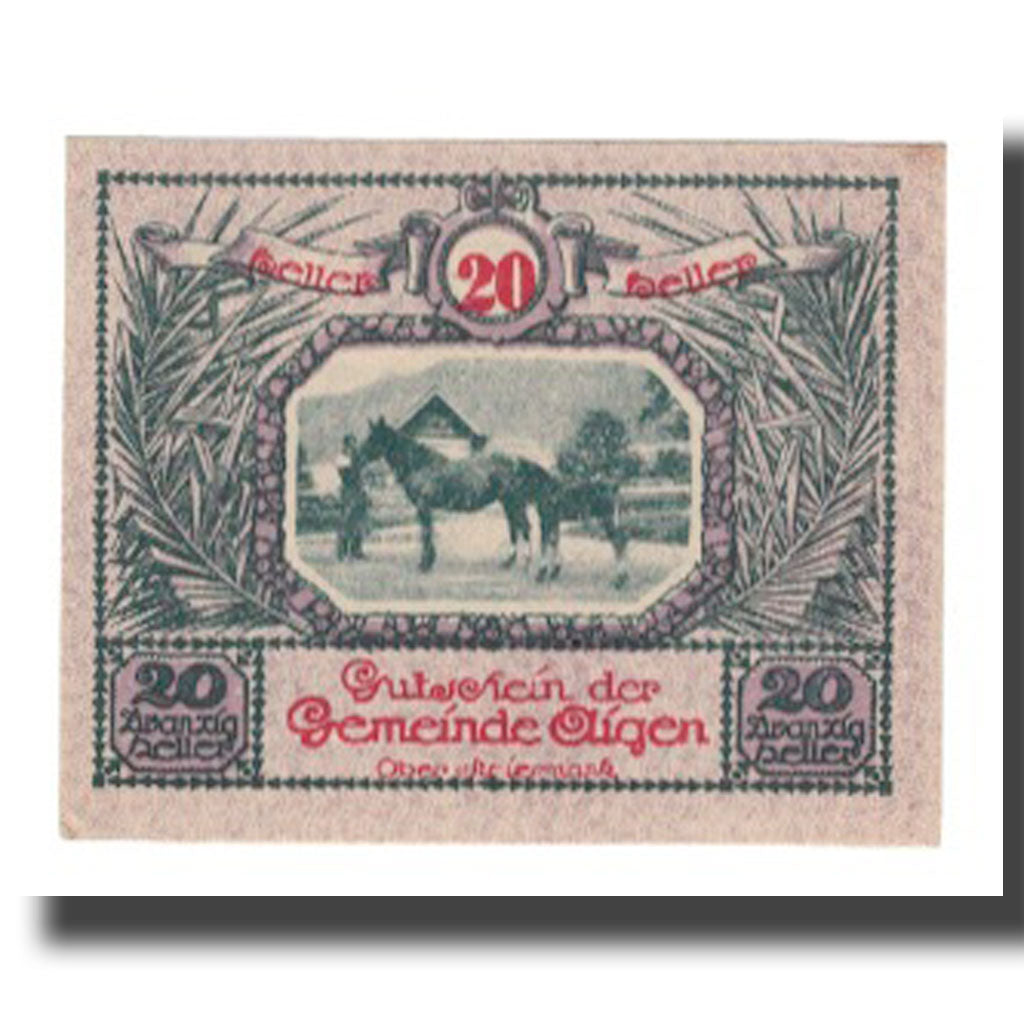 Banknote, Austria, Aigen, 20 Heller, Texte 7, 1920, 1920-07-17, UNC(65-70)
