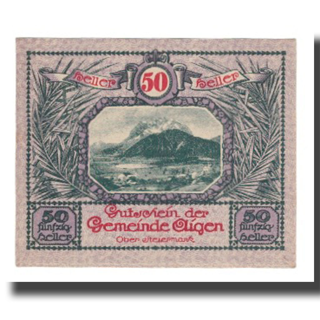 Billete, Austria, Aigen, 50 Heller, Texte 8, 1920, 1920-07-17, UNC, Mehl:FS 14g