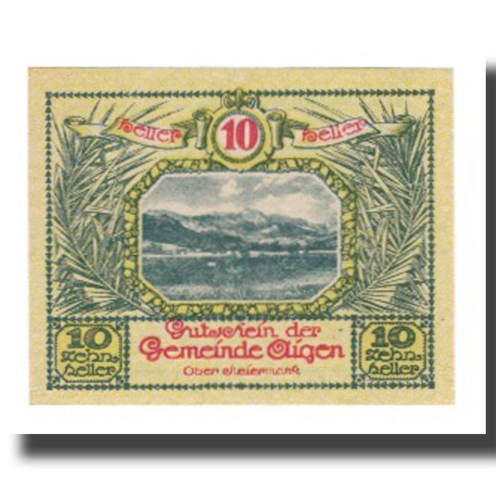 Banknote, Austria, Aigen, 10 Heller, Texte, 1920, 1920-07-17, UNC(65-70)