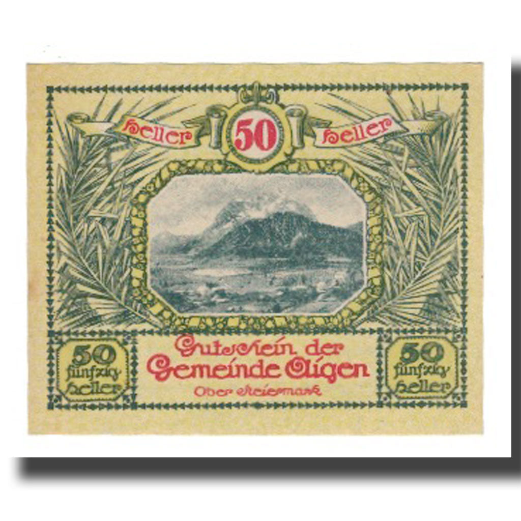 Banknote, Austria, Aigen, 50 Heller, Texte 2, 1920, 1920-07-17, UNC(65-70)