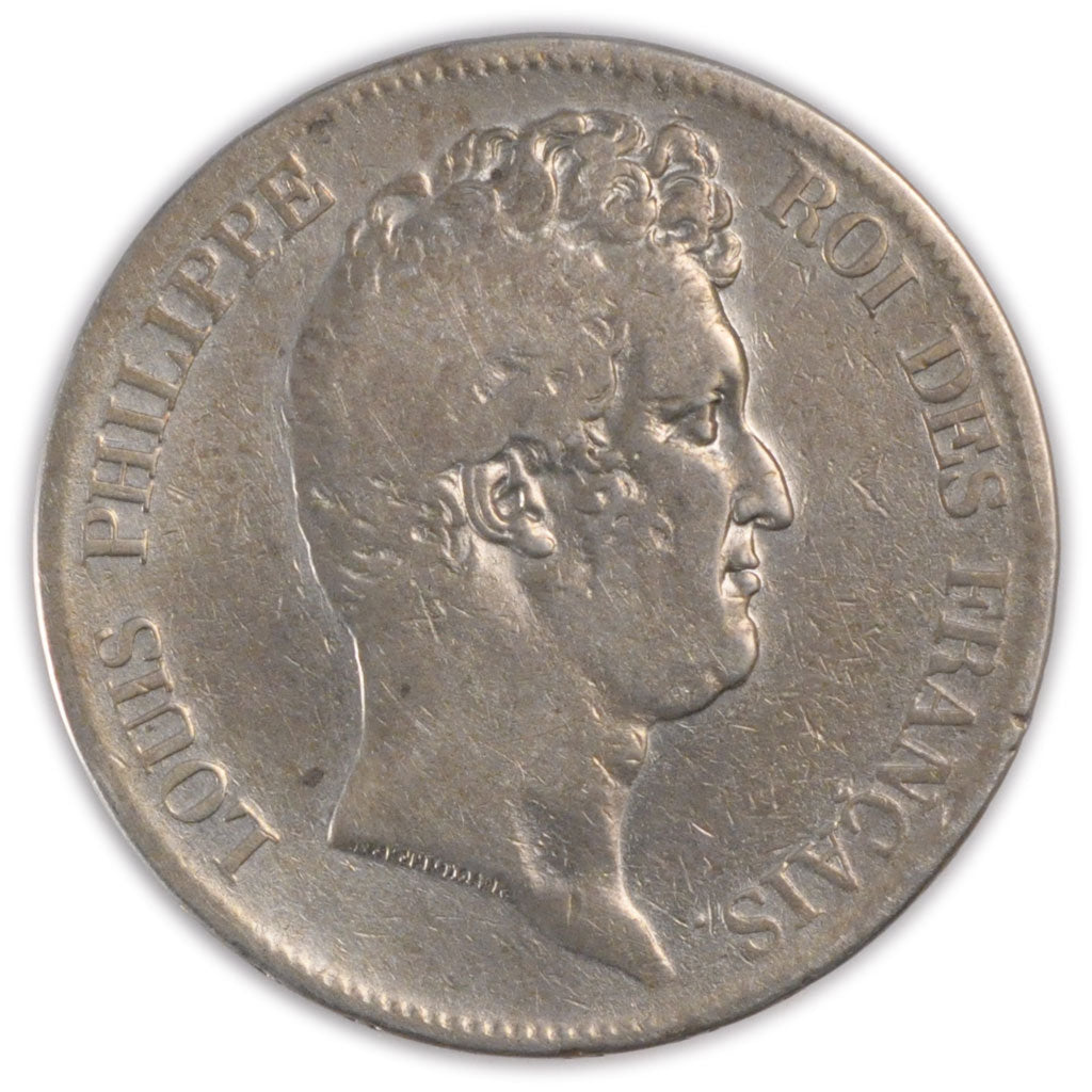 Coin, France, Louis-Philippe, 5 Francs, 1830, Lille, VF(30-35), Silver