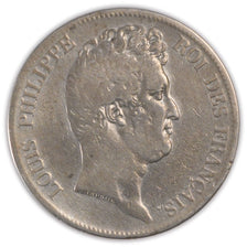 Coin, France, Louis-Philippe, 5 Francs, 1830, Lille, VF(30-35), Silver