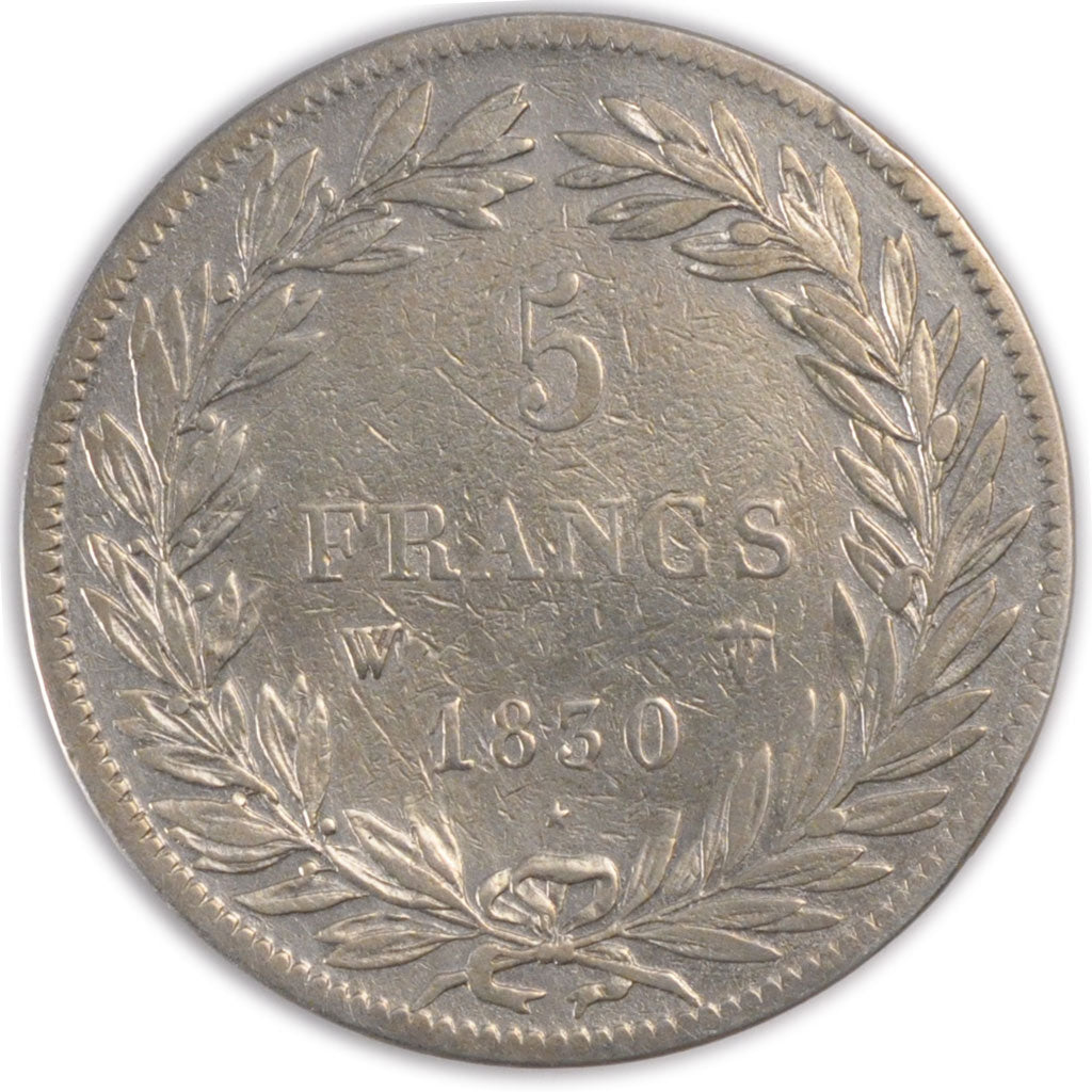 Coin, France, Louis-Philippe, 5 Francs, 1830, Lille, VF(30-35), Silver