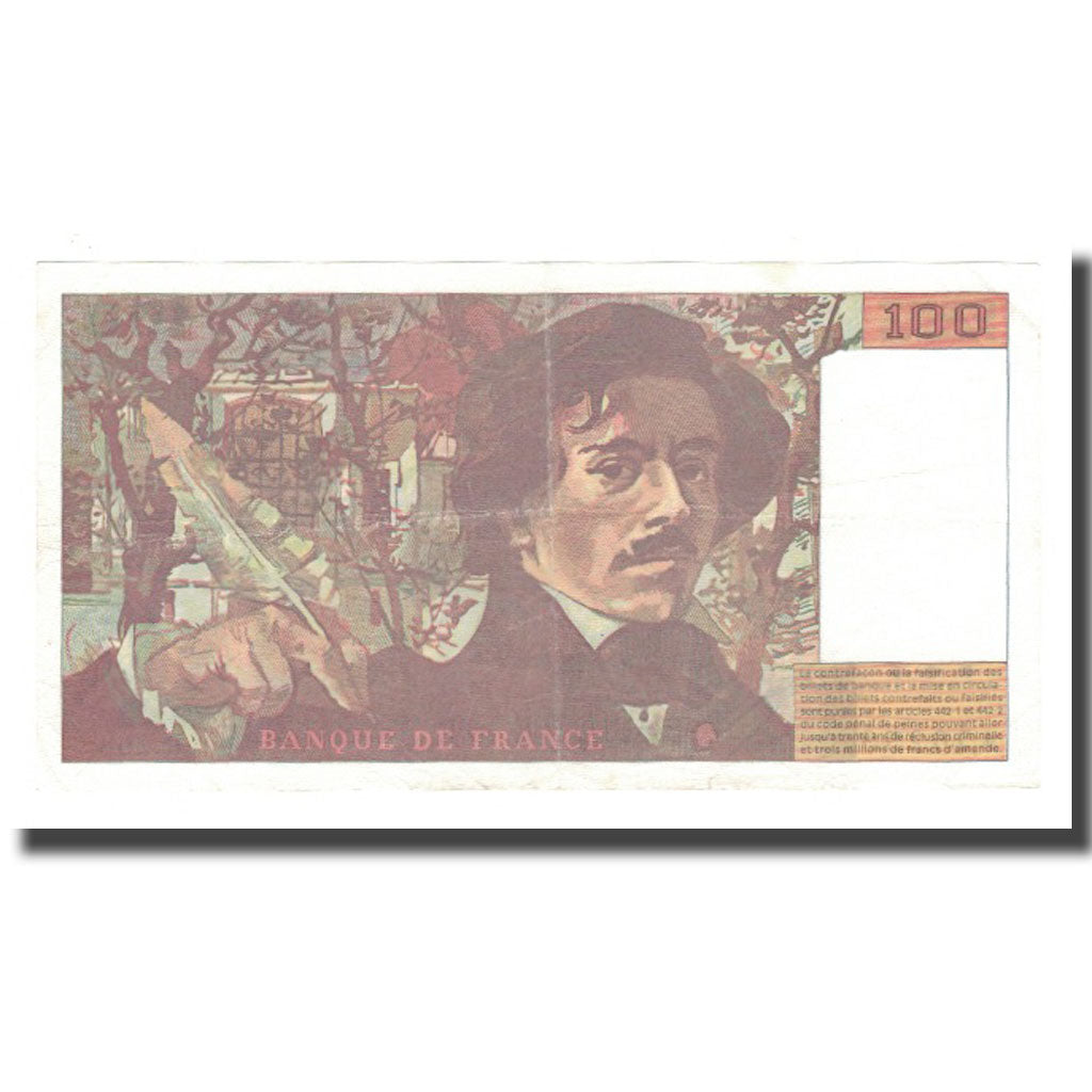 Frankreich, 100 Francs, Delacroix, 1994, SS, Fayette:69ter.01b, KM:154h