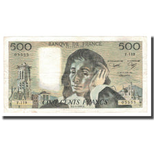 Francia, 500 Francs, Pascal, 1980, 1980-09-04, MBC, Fayette:71.22, KM:156e