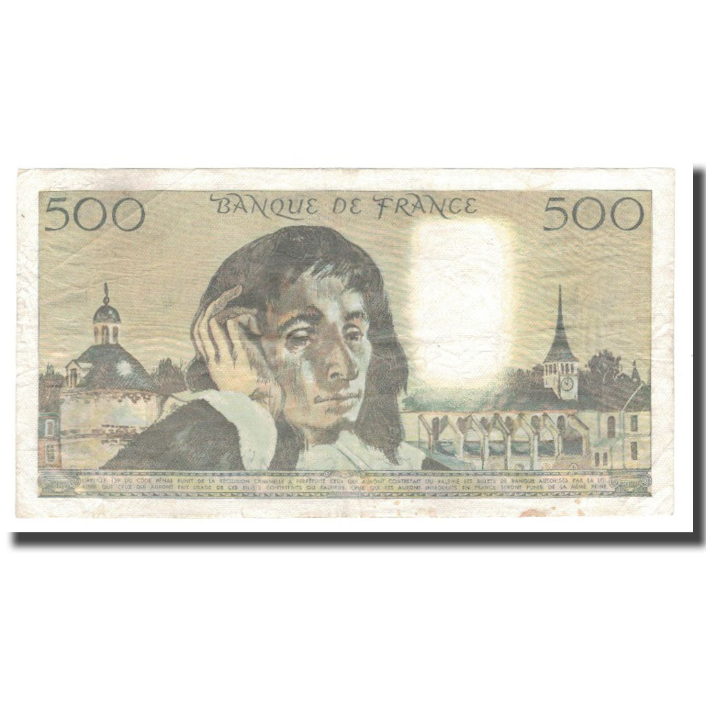 Francia, 500 Francs, Pascal, 1980, 1980-09-04, MBC, Fayette:71.22, KM:156e