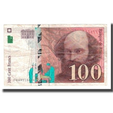 France, 100 Francs, Cézanne, 1998, EF(40-45), Fayette:74.02, KM:158a