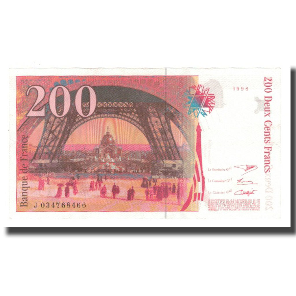 Frankreich, 200 Francs, Eiffel, 1996, UNZ-, Fayette:75.02, KM:159a