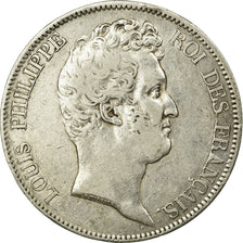 Coin, France, Louis-Philippe, 5 Francs, 1830, Rouen, VF(30-35), Silver