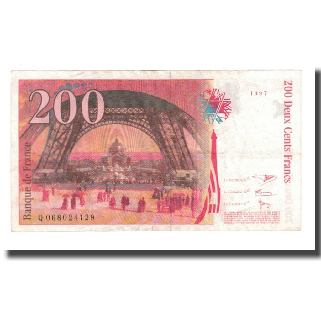Frankreich, 200 Francs, Eiffel, 1997, SS, Fayette:75.04b, KM:159b