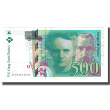 Francja, 500 Francs, Pierre et Marie Curie, 1994, EF(40-45), Fayette:76.01