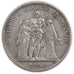 Moneta, Francia, Hercule, 5 Francs, 1871, Paris, MB+, Argento, KM:820.1