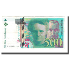 Francia, 500 Francs, Pierre et Marie Curie, 1994, BB, Fayette:76.01, KM:160a