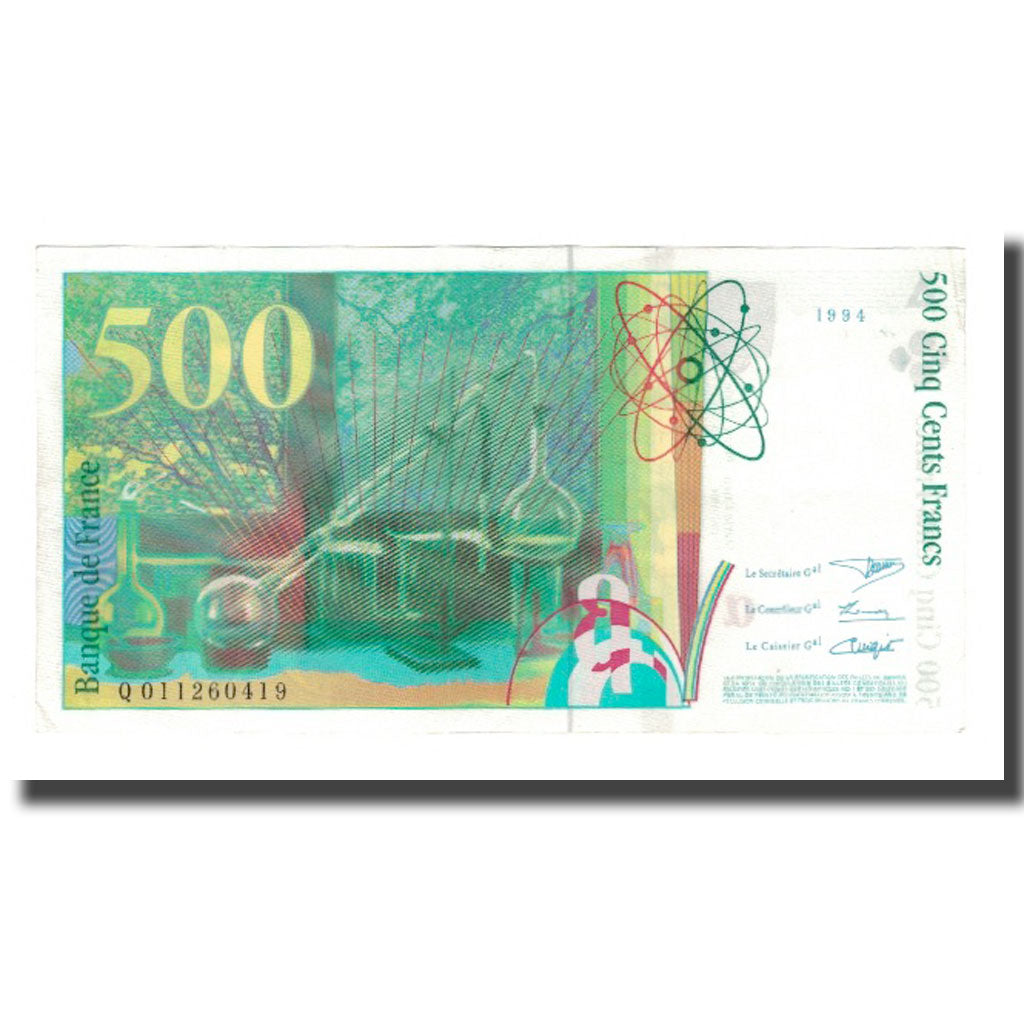Frankrijk, 500 Francs, Pierre et Marie Curie, 1994, TTB, Fayette:76.01, KM:160a