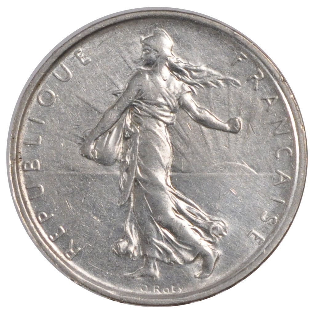 FRANCE, 5 Francs, 1967, AU(55-58), Silver, Gadoury #770, 12.03