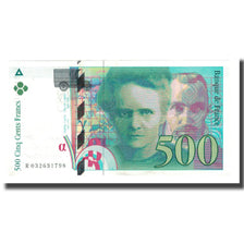 Francja, 500 Francs, Pierre et Marie Curie, 1995, EF(40-45), Fayette:76.02