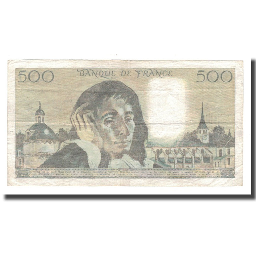 Francia, 500 Francs, Pascal, 1982, 1982-08-05, BB, Fayette:71.27, KM:156e