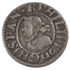 SPAIN, 1/2 Real, 1/2 Croat, 1612, Barcelone, KM #11, AU(50-53), Silver, 1.09