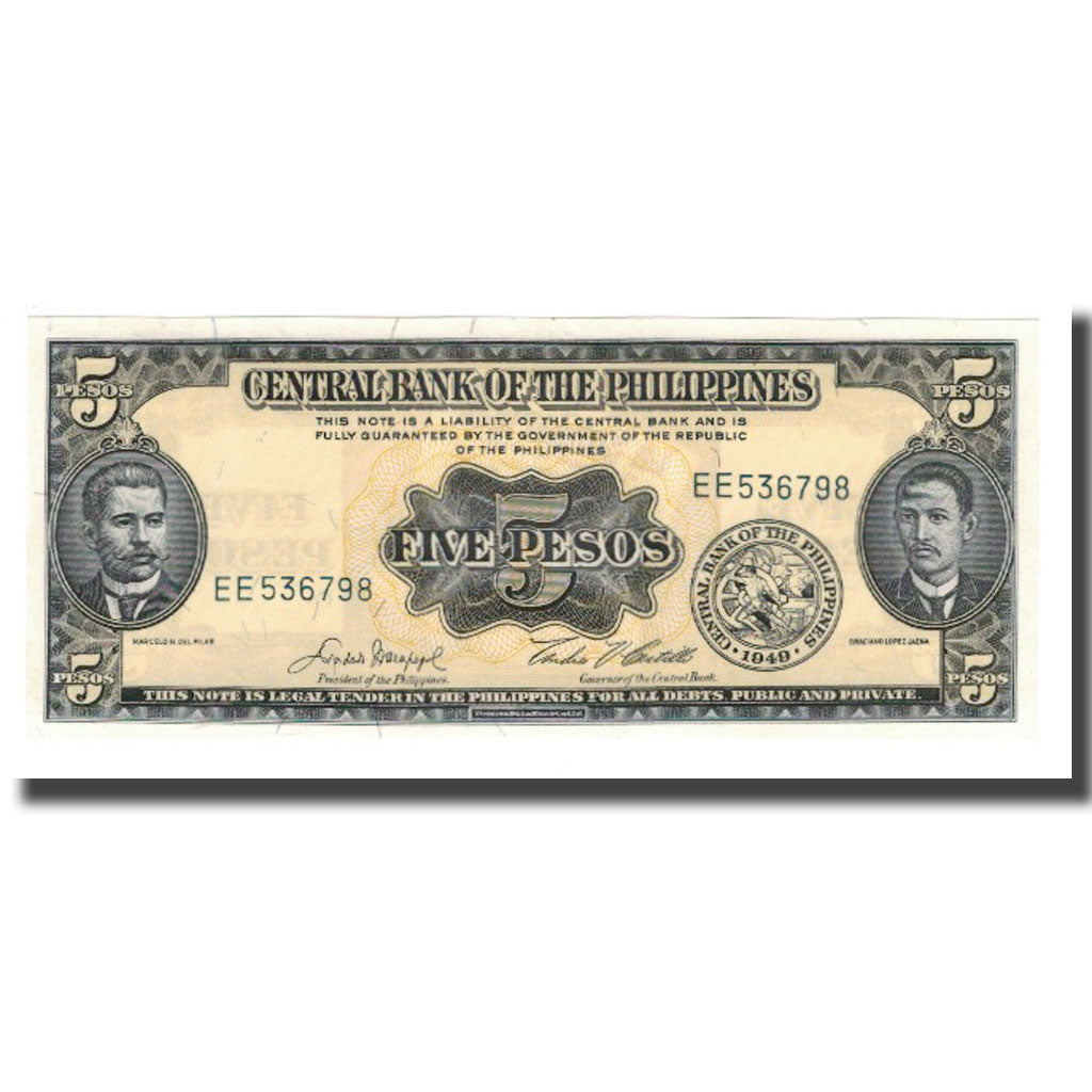 Biljet, Fillipijnen, 5 Pesos, KM:135e, NIEUW