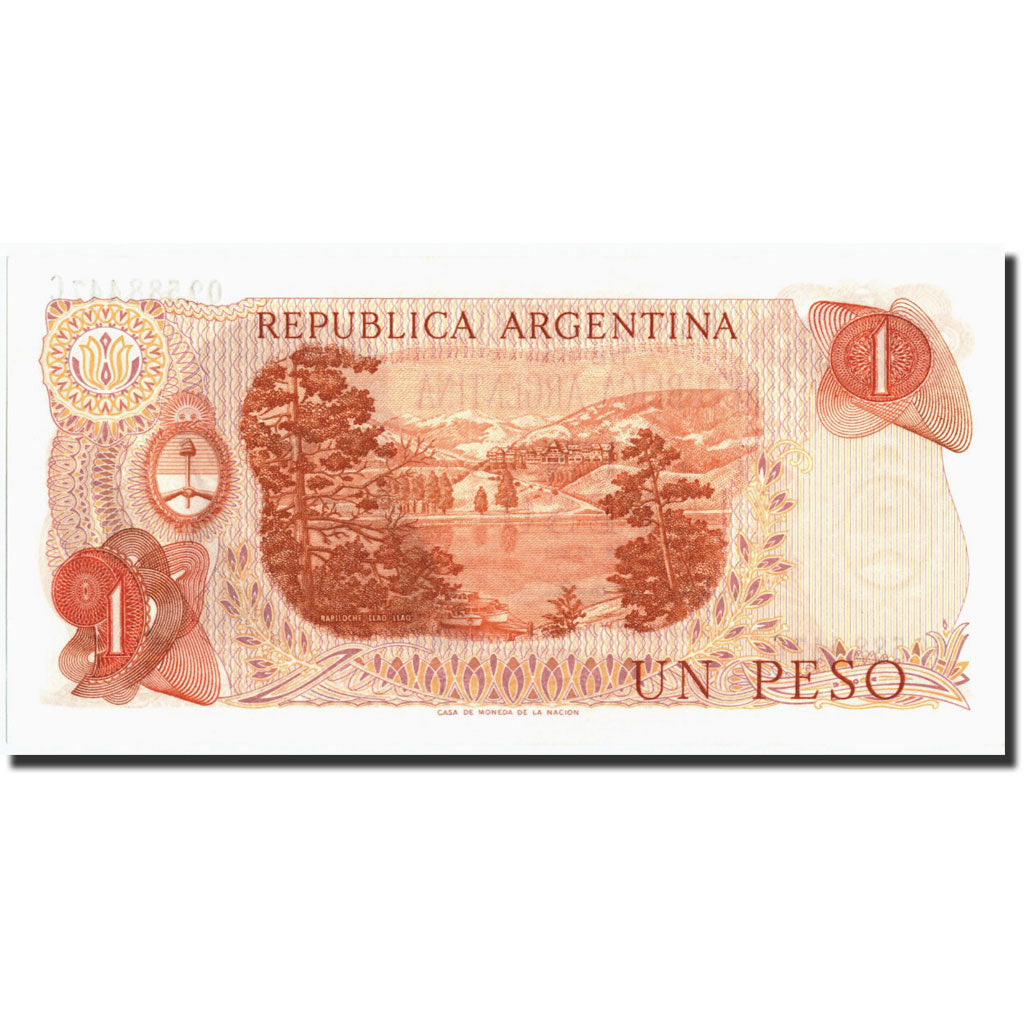 Banconote, Argentina, 1 Peso, 1974, KM:287, Undated (1974), FDS