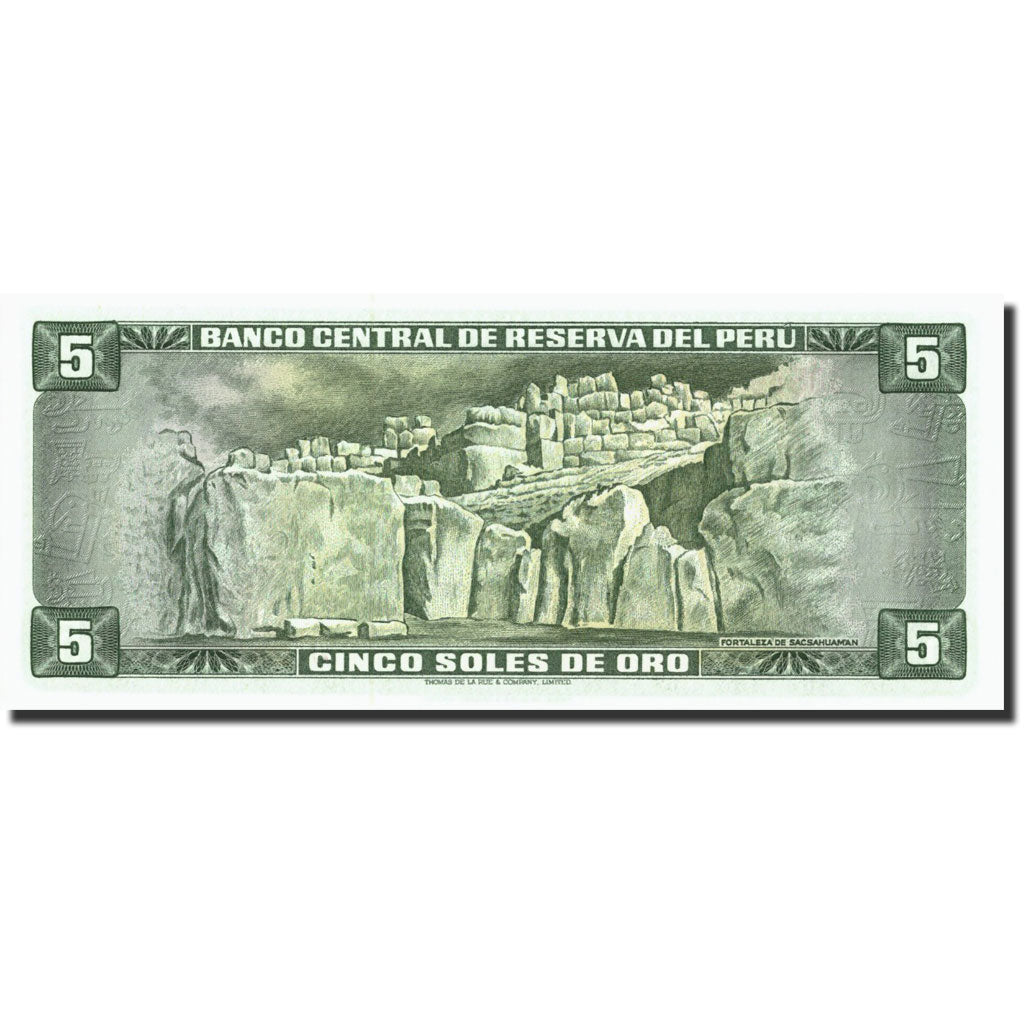 Banknot, Peru, 5 Soles De Oro, 1974, 1974-08-15, KM:99c, AU(55-58)