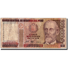 Perù, 5,000,000 Intis, 1990, 1990-01-05, KM:149, MB+