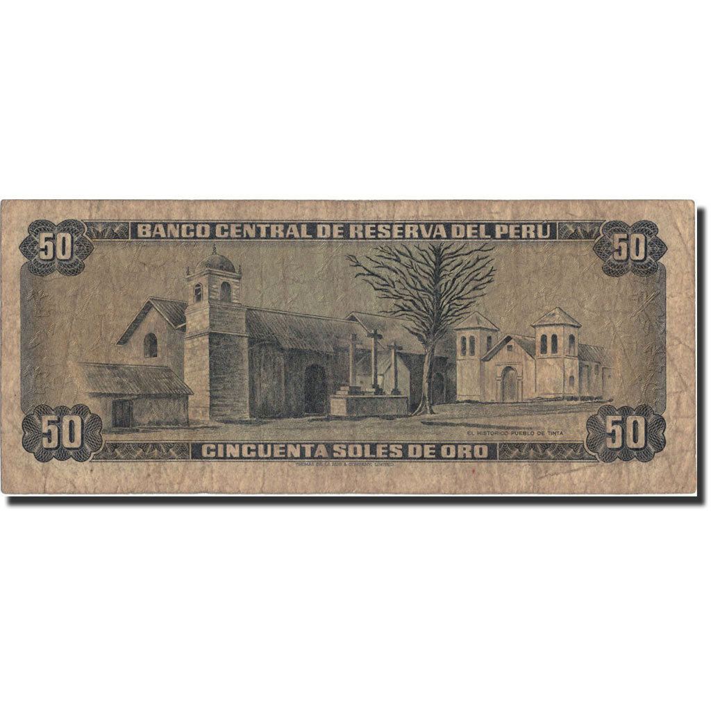Banconote, Perù, 50 Soles De Oro, 1974, KM:101c, 1974-05-16, MB