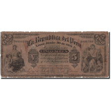 Geldschein, Peru, 5 Soles, 1879, 1879-06-30, KM:4, SGE