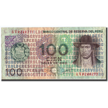 Geldschein, Peru, 100 Soles De Oro, 1976, 1976-07-22, KM:114, SS+
