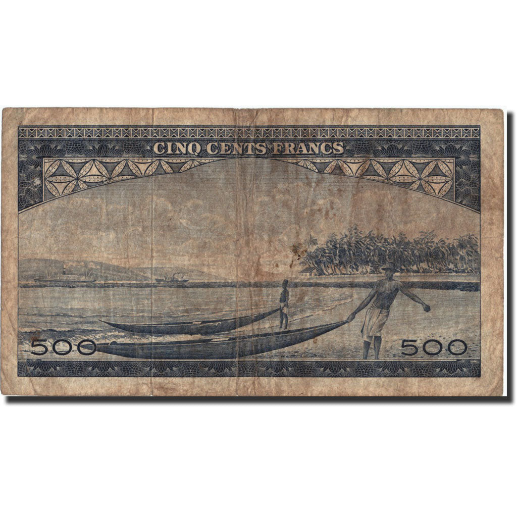 Banknote, Guinea, 500 Francs, 1960, 1960-03-01, KM:14A, VF(20-25)
