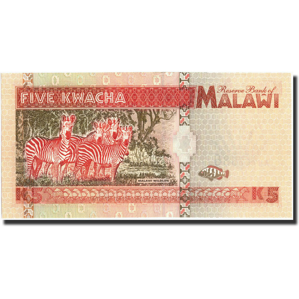 Malawi, 5 Kwacha, 1995, KM:30, 1995-06-01, UNC