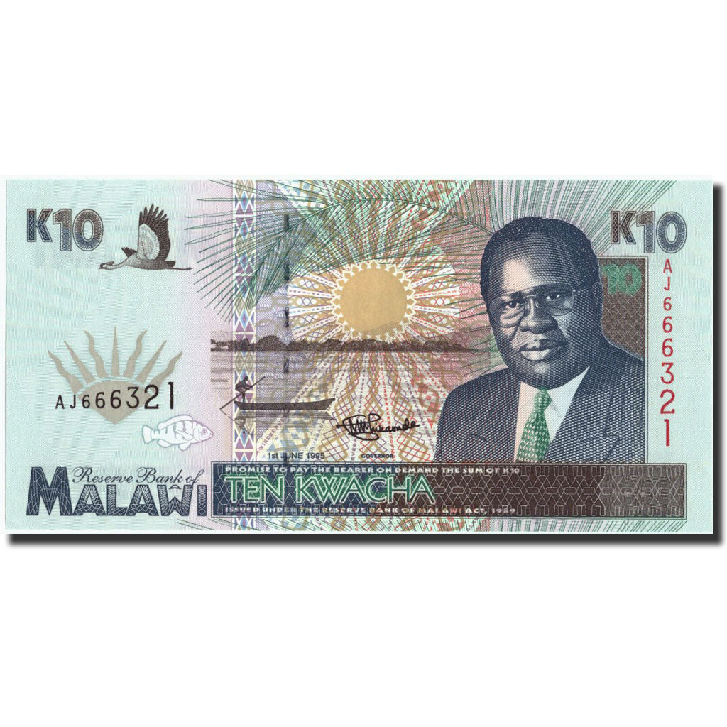 Banknote, Malawi, 10 Kwacha, 1995, 1995-06-01, KM:31, UNC(65-70)