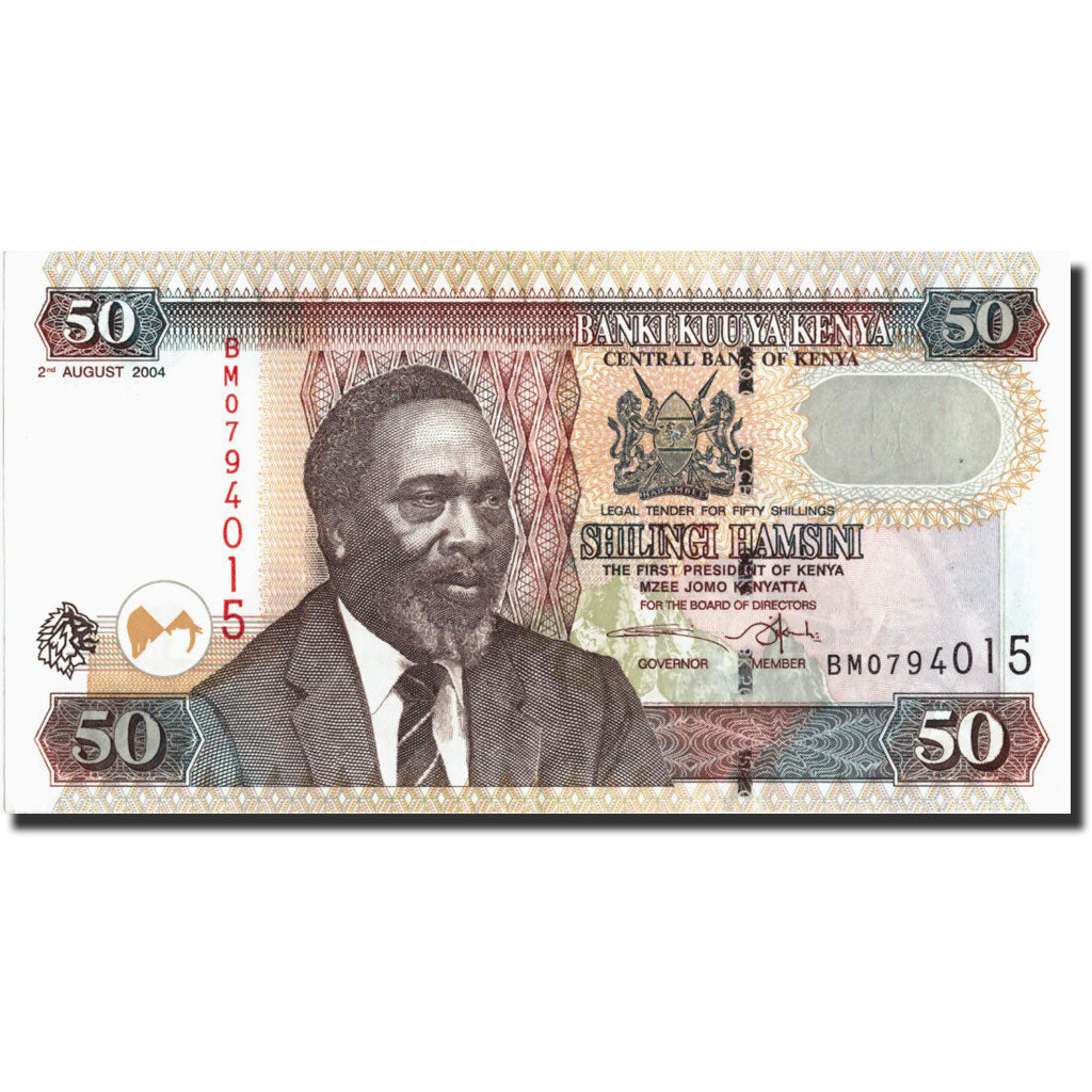Banconote, Kenya, 50 Shillings, 2004, KM:41c, 2004-08-02, SPL