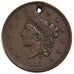 UNITED STATES, Coronet Cent, Cent, 1836, U.S. Mint, KM #45, EF(40-45), Copper,..