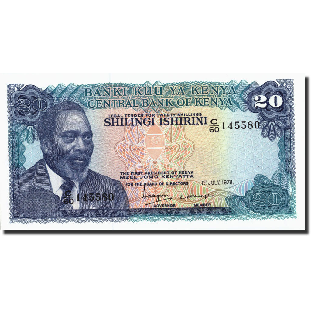Banknote, Kenya, 20 Shillings, 1978, 1978-07-01, KM:17, UNC(65-70)
