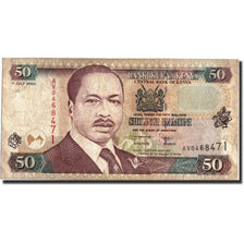 Banknote, Kenya, 50 Shillings, 2000, 2000-07-01, KM:36b, VF(20-25)