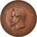 France, Medal, Napoléon III, Visite de la Chambre de Commerce de Lille, 1867