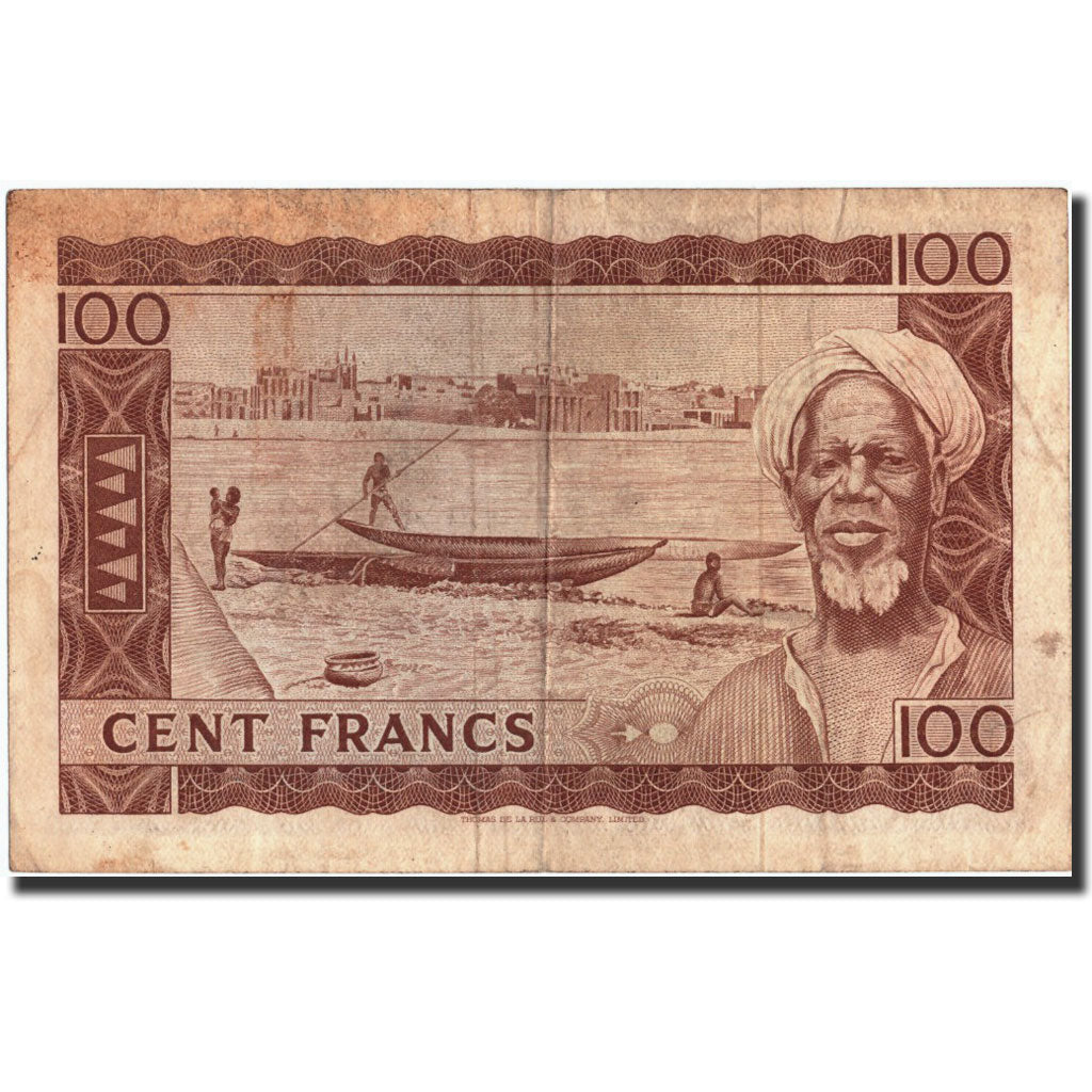 Banconote, Mali, 100 Francs, 1960, 1960-09-22, KM:7a, MB+