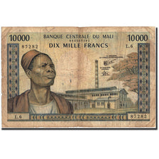 Banknot, Mali, 10,000 Francs, undated 1970-84, Undated, KM:15f, VG(8-10)